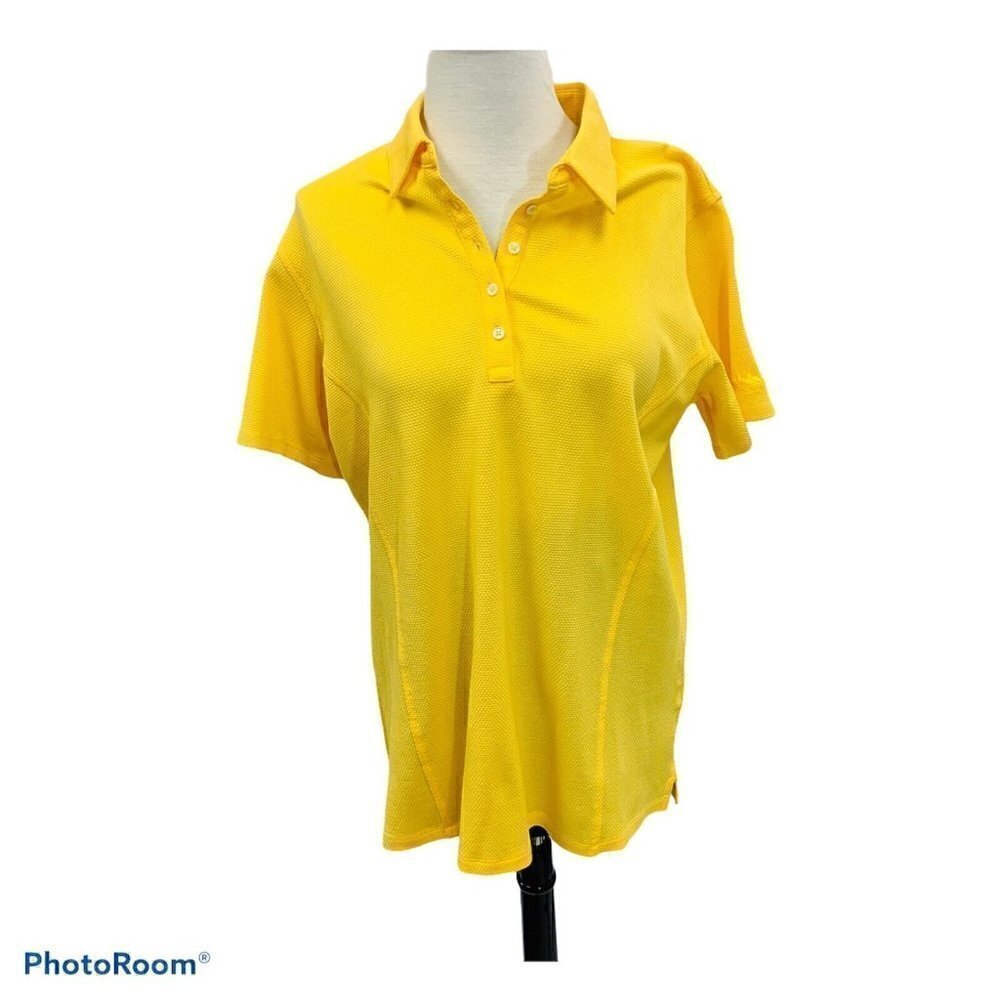 Women’s Fairway & Greene Pureformance Golf Shirt, Bright yellow XL Extra Large